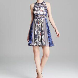 Rebecca Taylor Grey Gardens Print Sleeveless Dress Like NEW Size 0